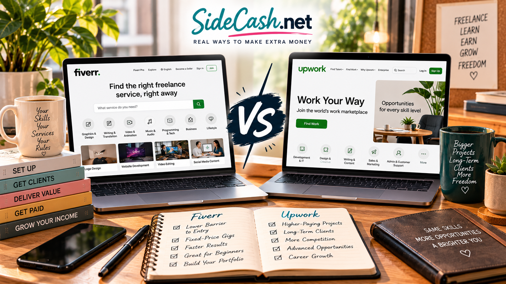 Fiverr vs Upwork for Beginners: A Complete Platform Breakdown and Earning Strategy